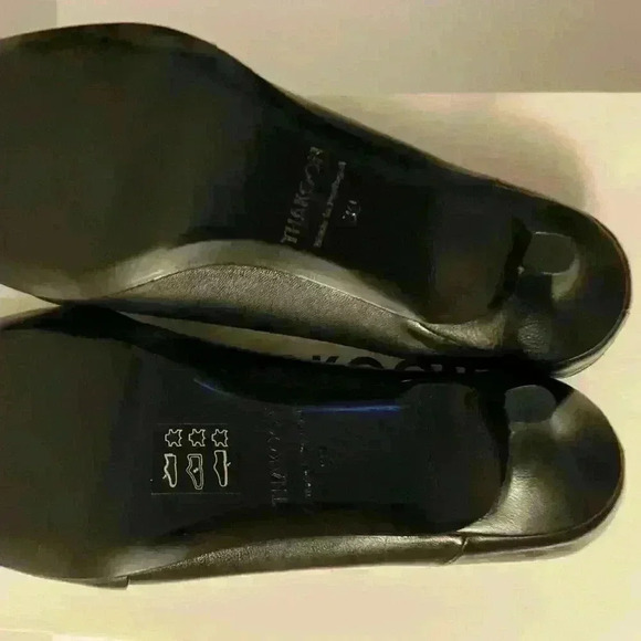 Thakoon Black Leather Kitten Heel Mules Various Sizes NIB - Picture 10 of 11